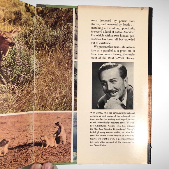 1955 WALT DISNEY'S "VANISHING PRAIRIE" 1ST EDITION VINTAGE HARDBACK BOOK (P4). - Picture 8 of 9